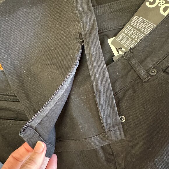 Dolce & Gabbana Pretty Jeans NWT 32 Tight Fit Black Zipper Ankle - Picture 9 of 10